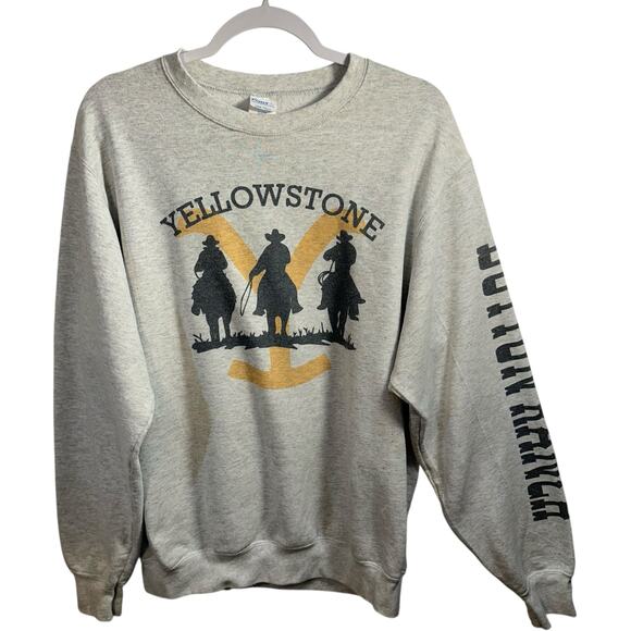 Yellowstone Dutton Ranch Sweatshirt Unisex M Cowboy Western Merch Graphic Top - Picture 1 of 11